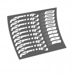 Bicycle Wheels Rim Decal Stickers for Fast Forward FFWD F3D / F3R 30mm 2019